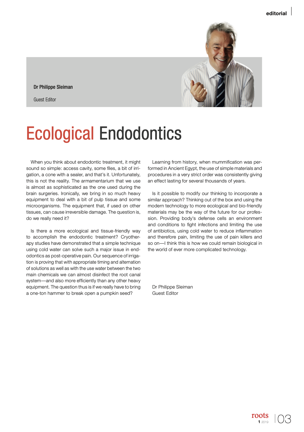 Ecological Endodontics